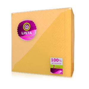 Великий Новгород — Салфетки «Lista DELUXE» интенсив желтые оптом.